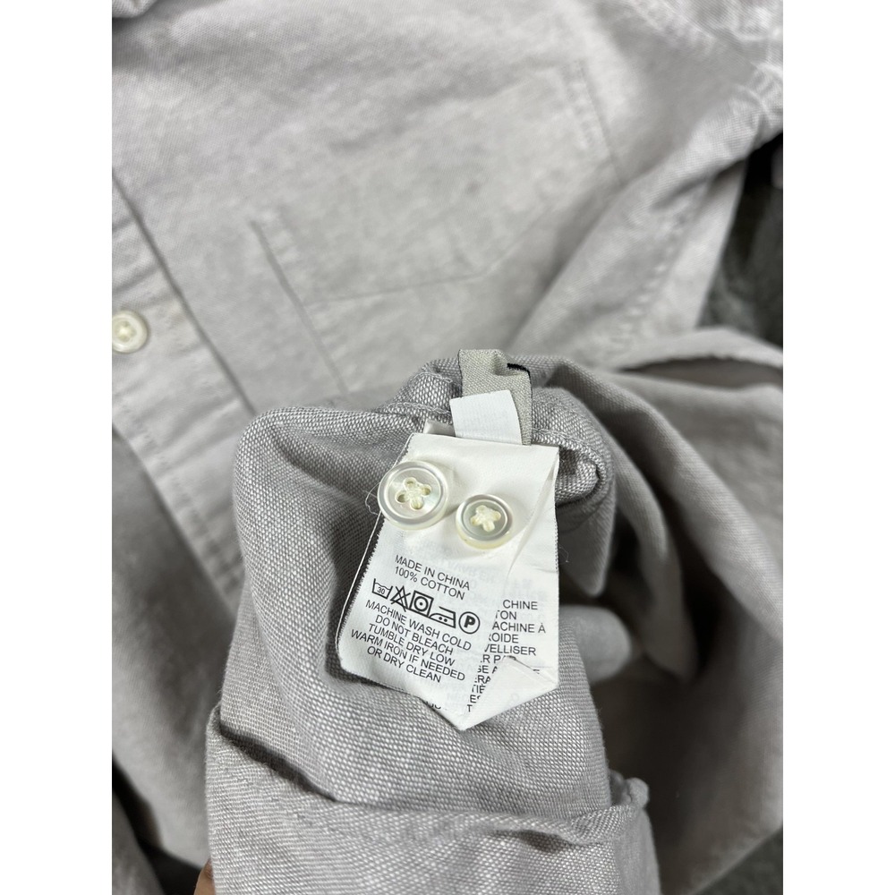 Jack Spade Shirt Mens Medium Gray Oxford Button Down Long Sleeve Cotton Casual - Picture 14 of 15
